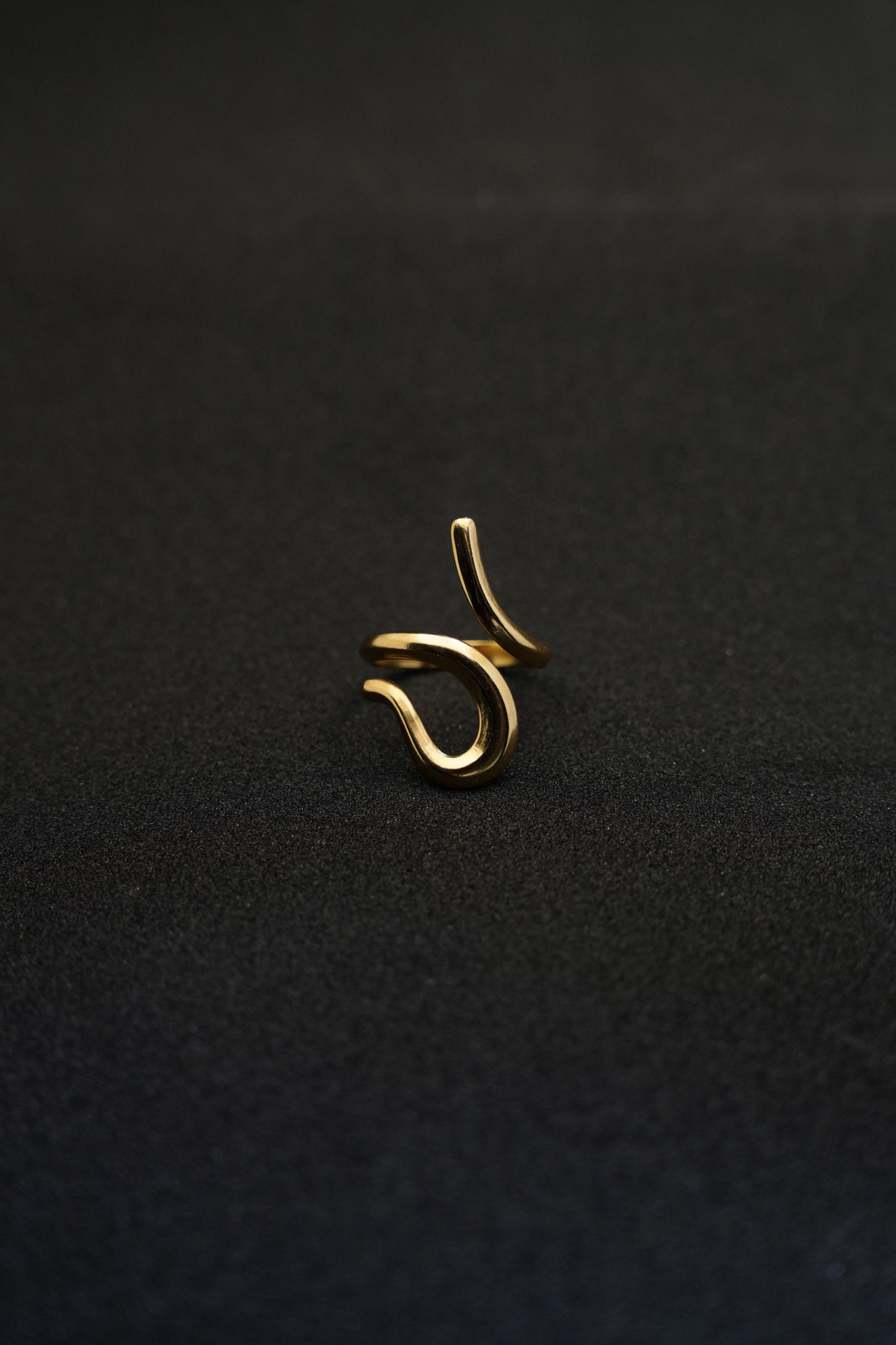 Obsidian Crown Ring