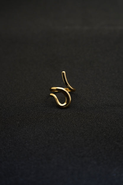Obsidian Crown Ring