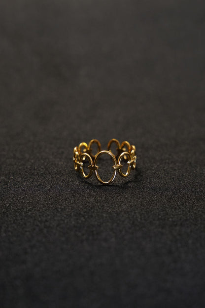 Crescent Noir Ring